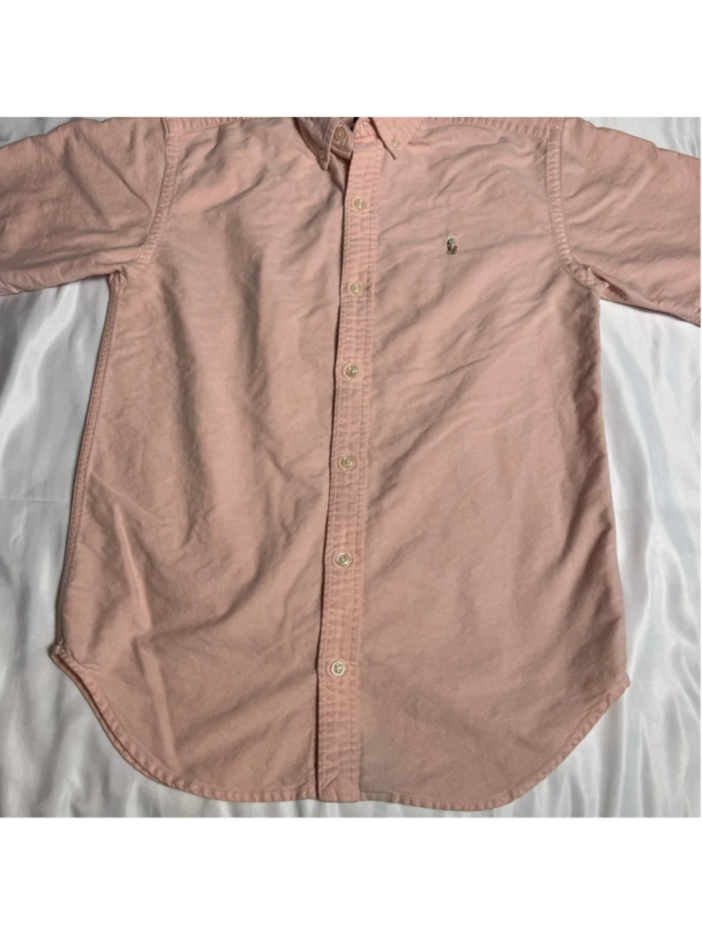 Boys Ralph Lauren Button Down Shirt Size 14 coral